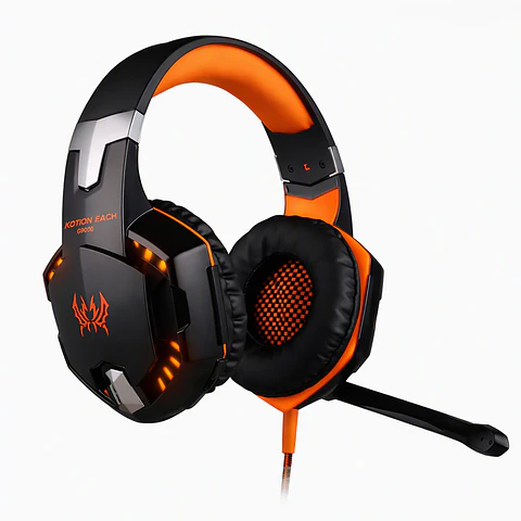 Audifonos Microfono Gaming Estereo Kotion G2000 Naranja