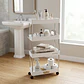 Estante Organizador Baño 4 Niveles Carrito Multifuncional Color Blanco - Miniatura 1