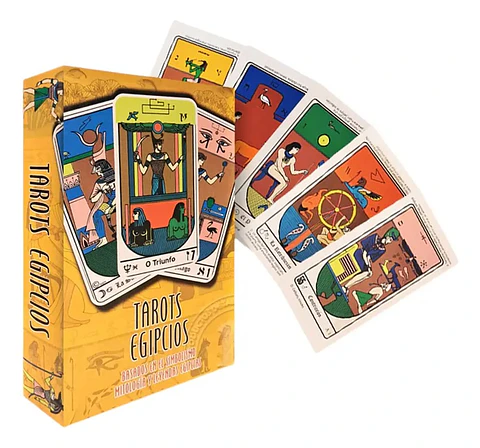 Tarot Egipcio Mazo De 78 Cartas En Español Con Manual Guia