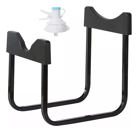 Soporte Dispensador Rack Para Bidon De Agua 20lt Y Boquilla Negro