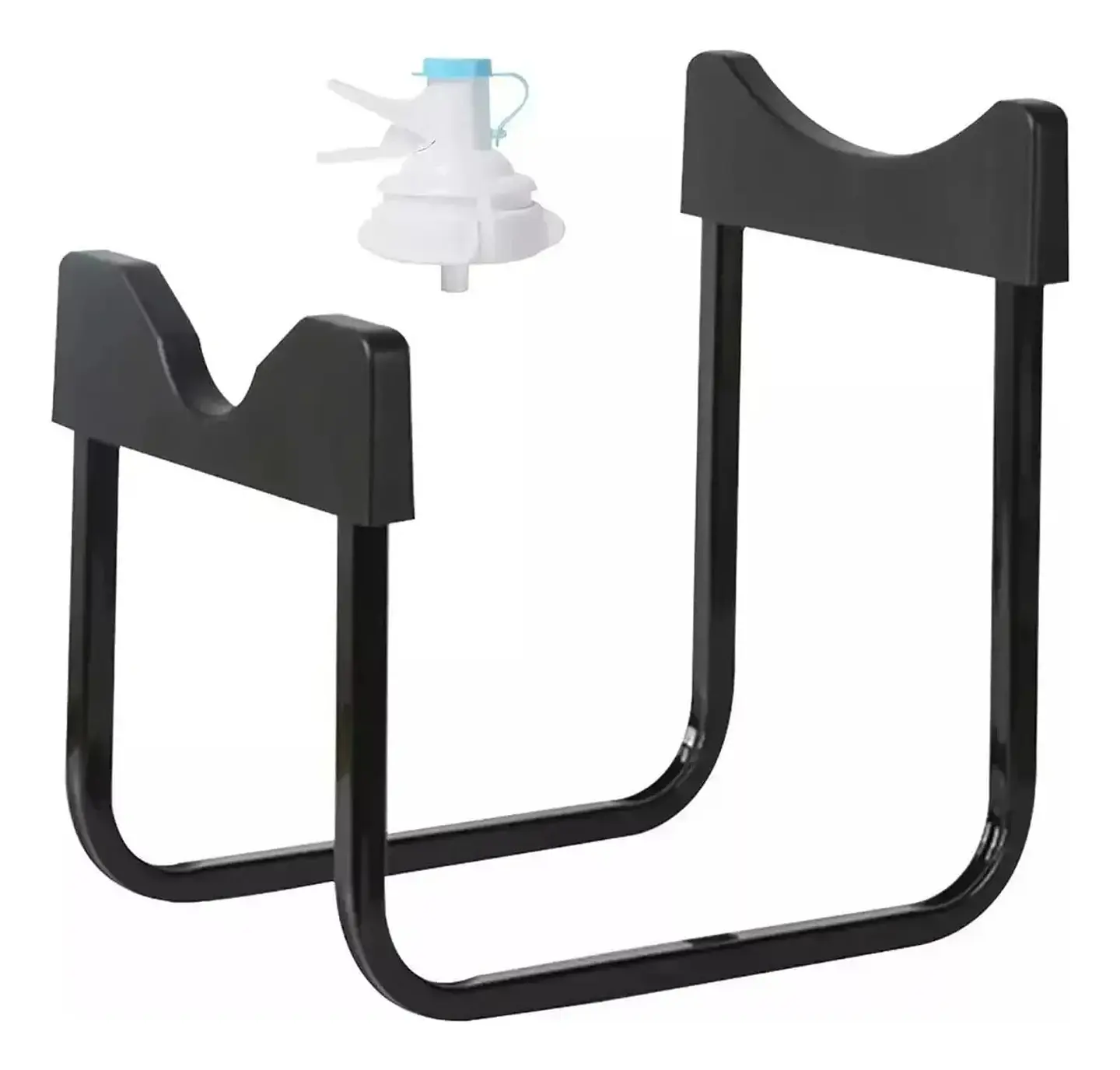 Soporte Dispensador Rack Para Bidon De Agua 20lt Y Boquilla Negro 1