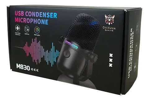 Micrófono Gamer Onikuma M-830 Negro