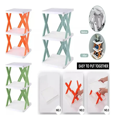 Zapatero 4 Niveles Plegable Multifuncional Organizador