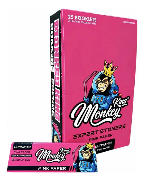 Papel Monkey King Ultrathin Pink 1 1/4 - Display
