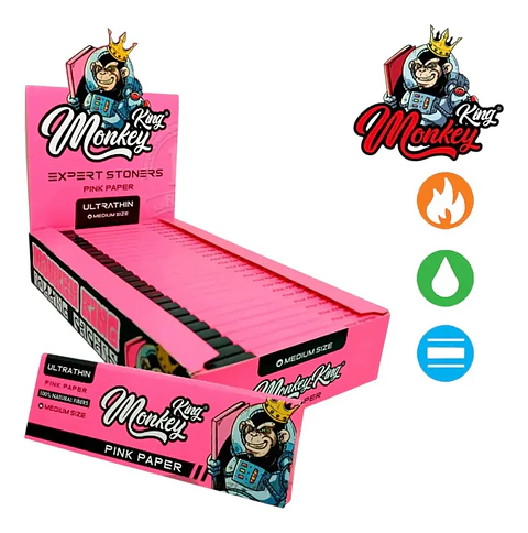 Papel Monkey King Ultrathin Pink 1 1/4 - Display