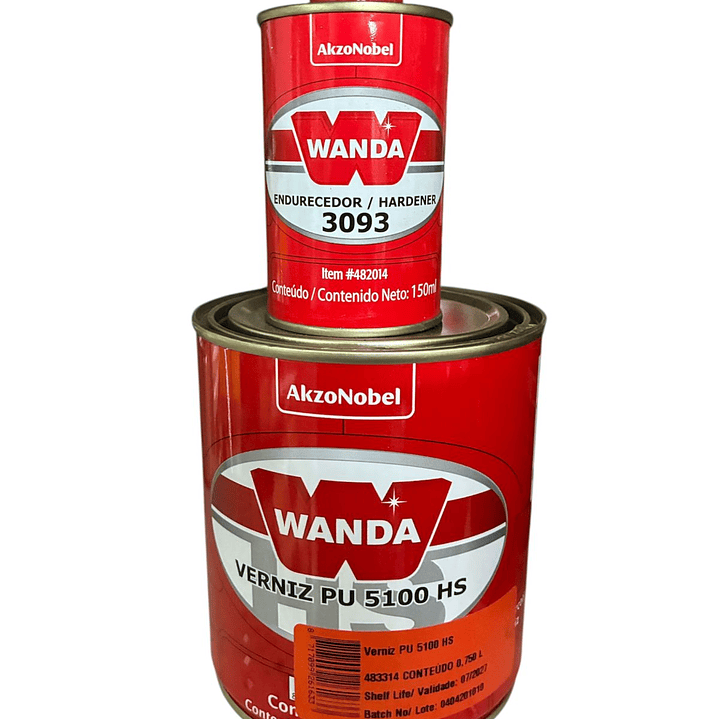 Kit de Barniz PU 5100 HS Wanda  1