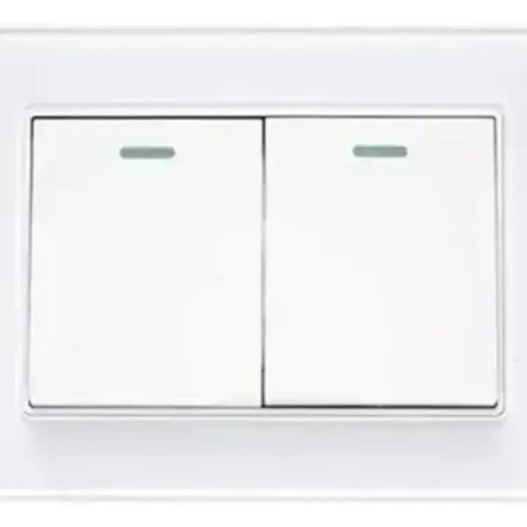 Interruptor Doble 16A PC-Blanco UyusTools  1