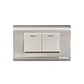 Interruptor Doble 16A ACERO-INOX Curvo UyusTools  - Miniatura 1