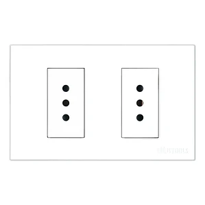 Enchufe Doble 10A PC Blanco UyusTools