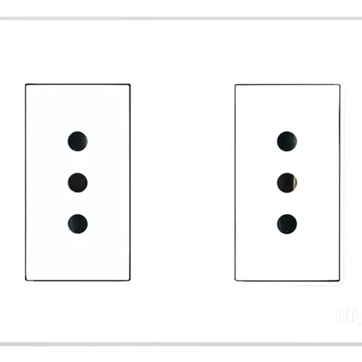 Enchufe Doble 10A PC Blanco UyusTools 1