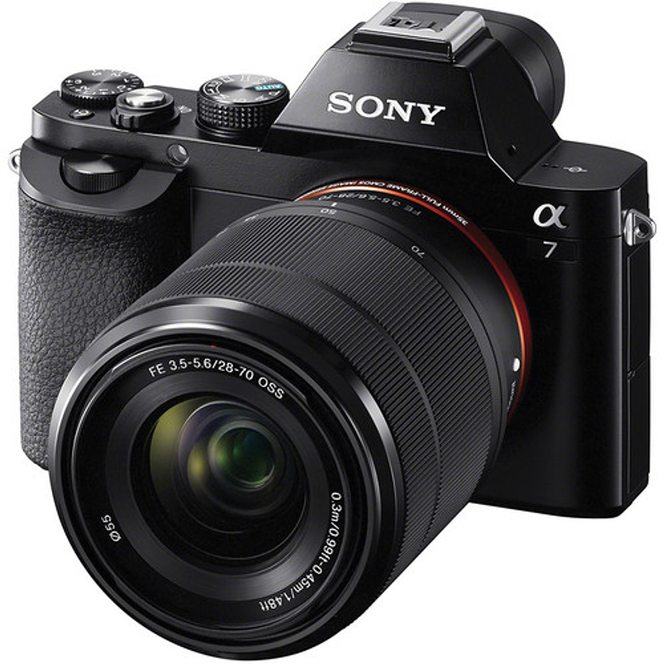 Sony a7 + lente OSS FE 28-70mm f/3.5-5.6 (usado)