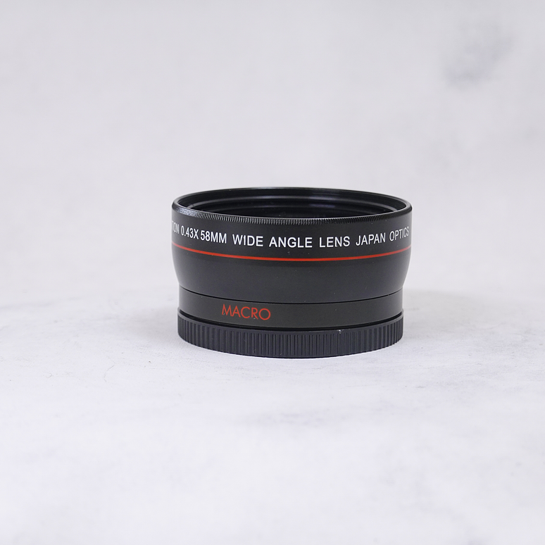 Lentilla Vivitar Series 1 Wide Angle 0.43mmX 58mm con Macro Converter - usado 2
