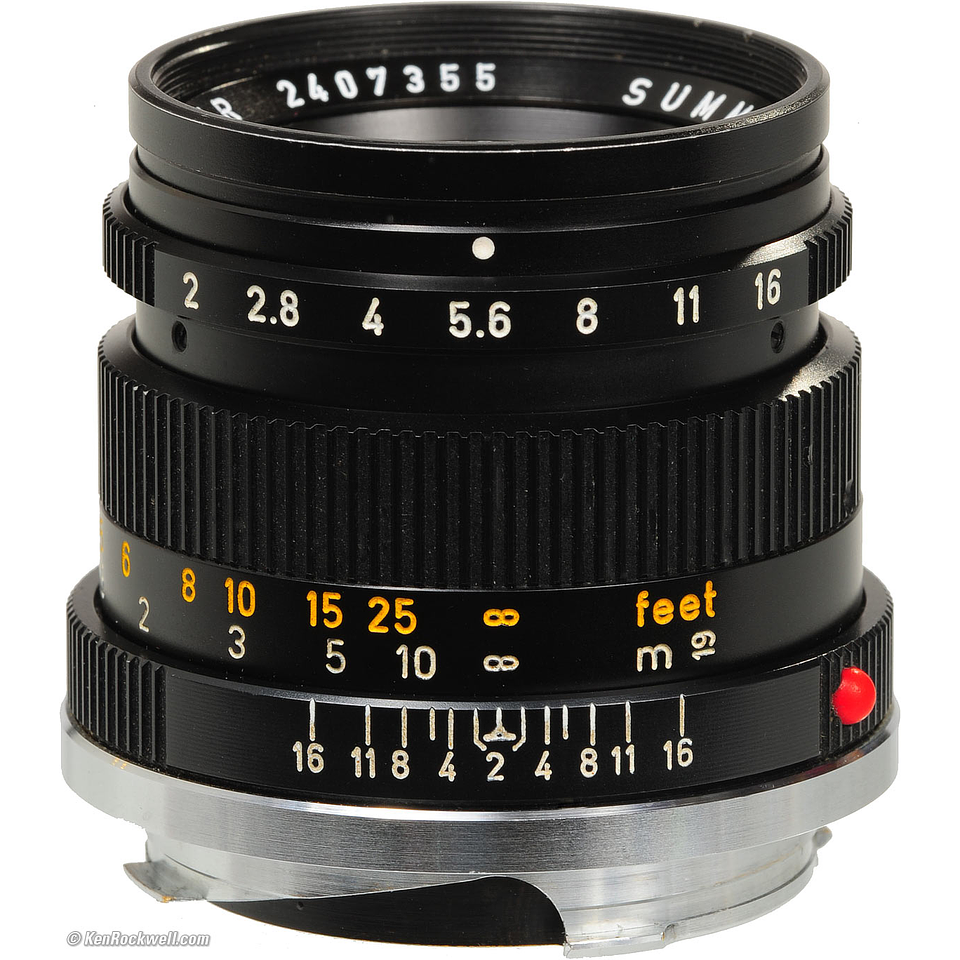 Leica 50mm f2.0 Summicron V3 Black for Patagonian - Usado