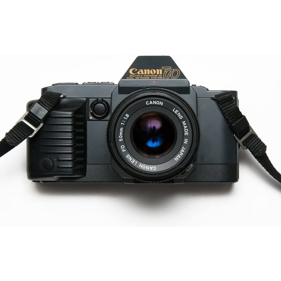 Canon T70 + Canon FD 50mm f1.8 + Canon FD 70-210mm f4 - Usado