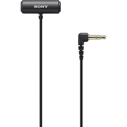 Micrófono estéreo compacto Lavalier Sony ECM-LV1 con conector TRS de 3,5 mm - Usado