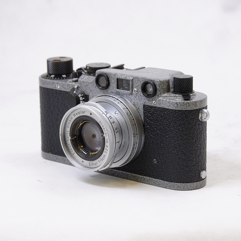 Leica IIIf  Versión Hammertone 50mm Elmar f2.8 colapsable LTM  Usado 2