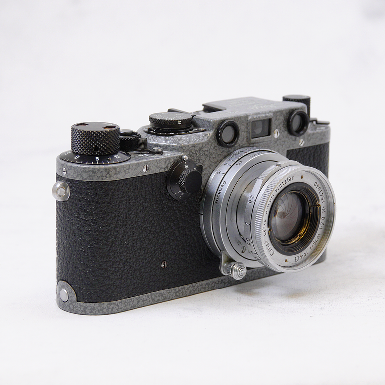 Leica IIIf  Versión Hammertone 50mm Elmar f2.8 colapsable LTM  Usado 6