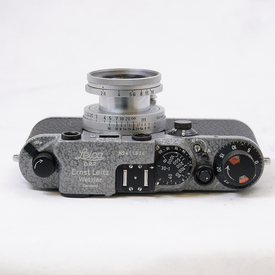 Leica IIIf  Versión Hammertone 50mm Elmar f2.8 colapsable LTM  Usado