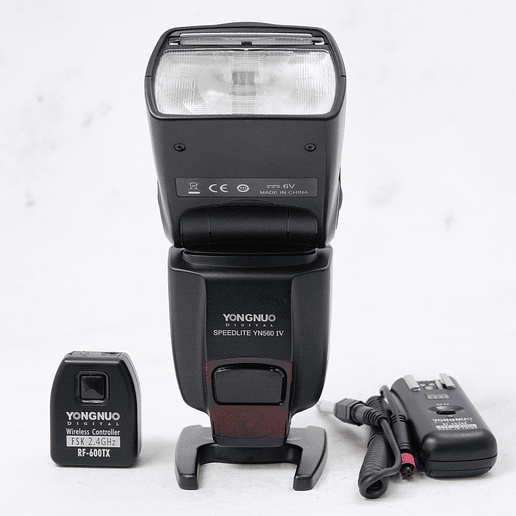 Kit Flash Yongnuo YN-560 IV + trigger RF-600TX + receptor RF-602RX 1