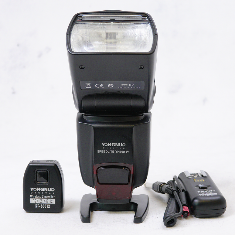 Kit Flash Yongnuo YN-560 IV + trigger RF-600TX + receptor RF-602RX 1