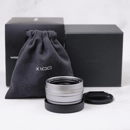 FUJIFILM WCL-X100 Lente de conversión de ángulo amplio Plateado - Usado 5