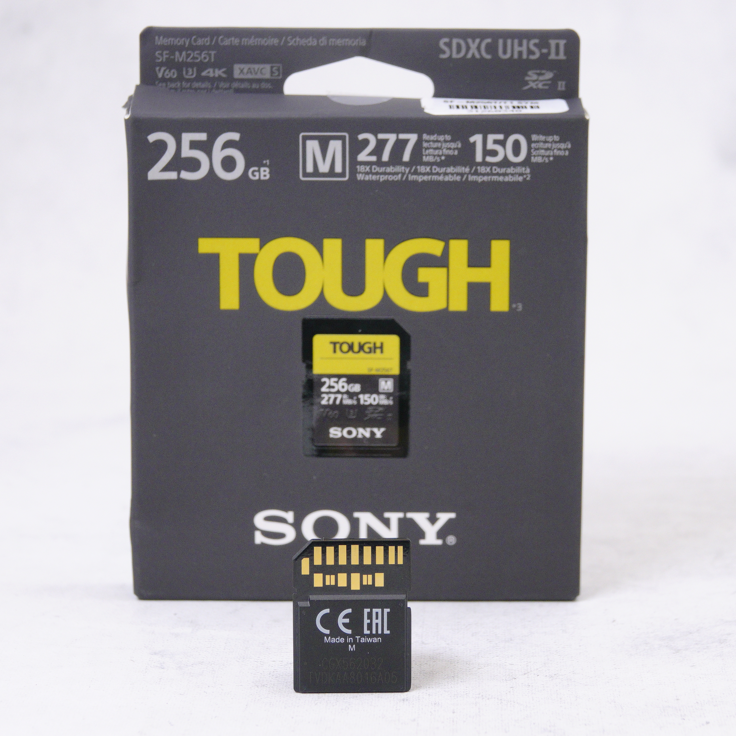 Tarjeta de memoria SDXC Sony 256 GB SF-M Tough Series UHS-II - Usado