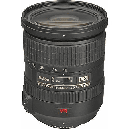 Nikon AF Zoom Nikkor 18-200mm f/3.5-5.6G ED-IF AF-S DX VR - Usado