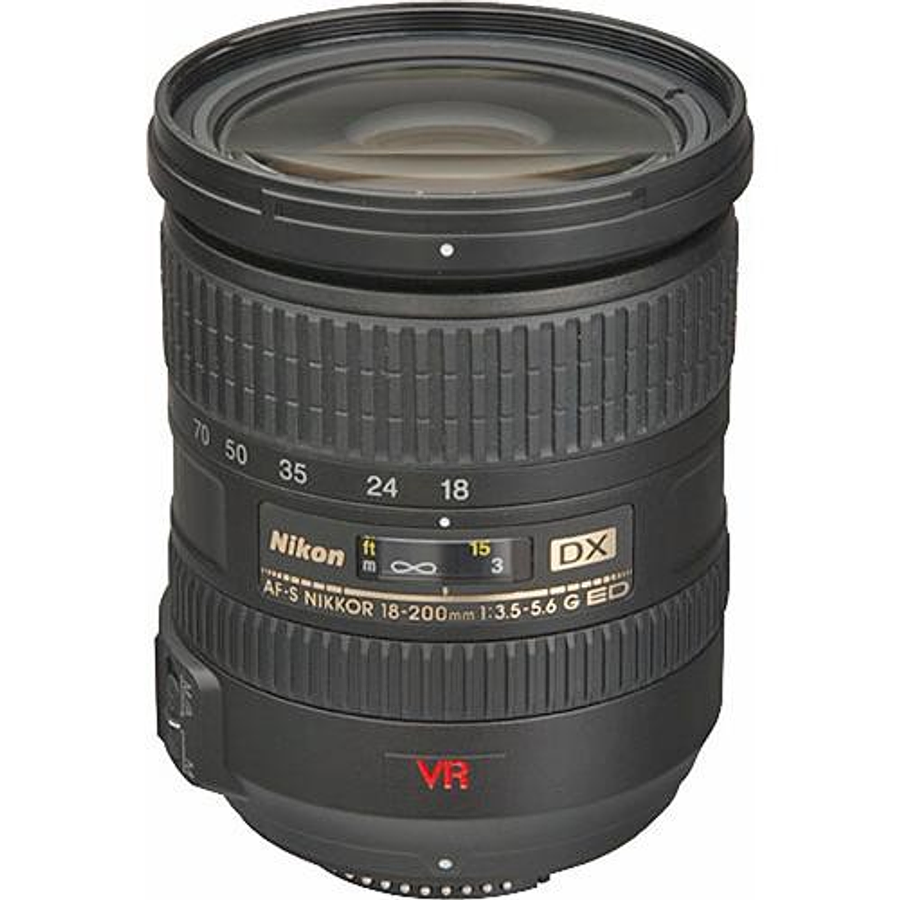 Nikon AF Zoom Nikkor 18-200mm f/3.5-5.6G ED-IF AF-S DX VR - Usado