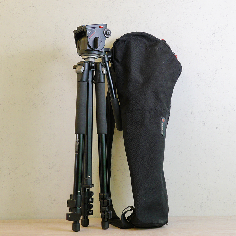 Tripode Manfrotto 3221WN + Cabezal Manfrotto 503 - Usado 4