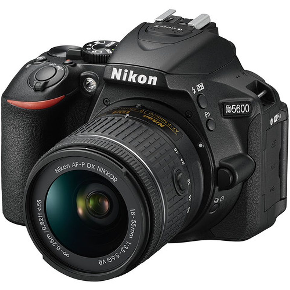 Nikon D5600 + Lente kit 18-55 + Mochila + Libros y accesorios - Usado