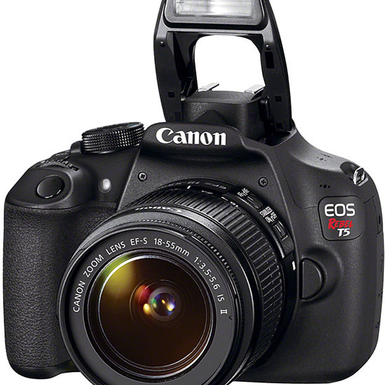 Canon EOS Rebel T5 DSLR con lente EF-S 18-55mm y accesorios - Usado 1
