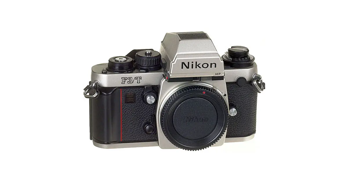 Nikon F3/T (titanio, color champagne) - Usado