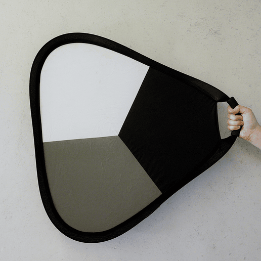 Reboteador de Mano Triangular 46cm Plateado/BalanceBlancos (Genérico) - Usado 3