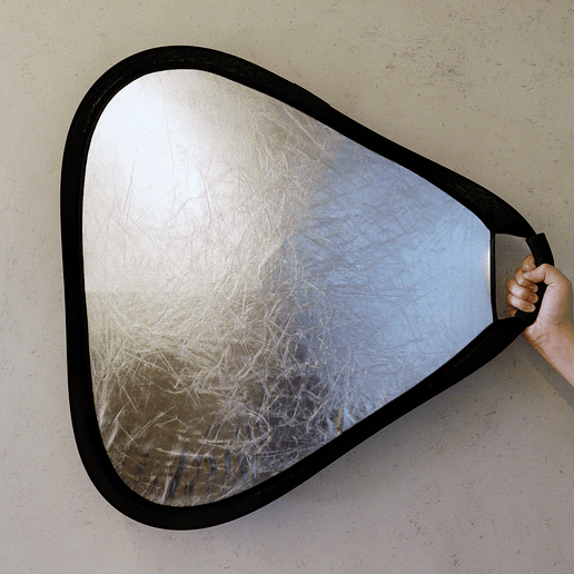 Reboteador de Mano Triangular 46cm Plateado/BalanceBlancos (Genérico) - Usado 2