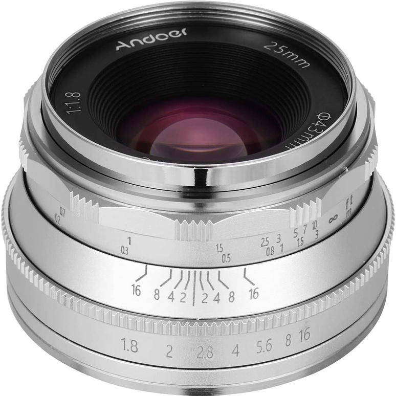 Andoer 25mm F1.8 Fujifilm FX - Usado 1