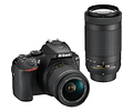 Nikon D5600 + 18-55mm + 70-300mm con accesorios - Usado