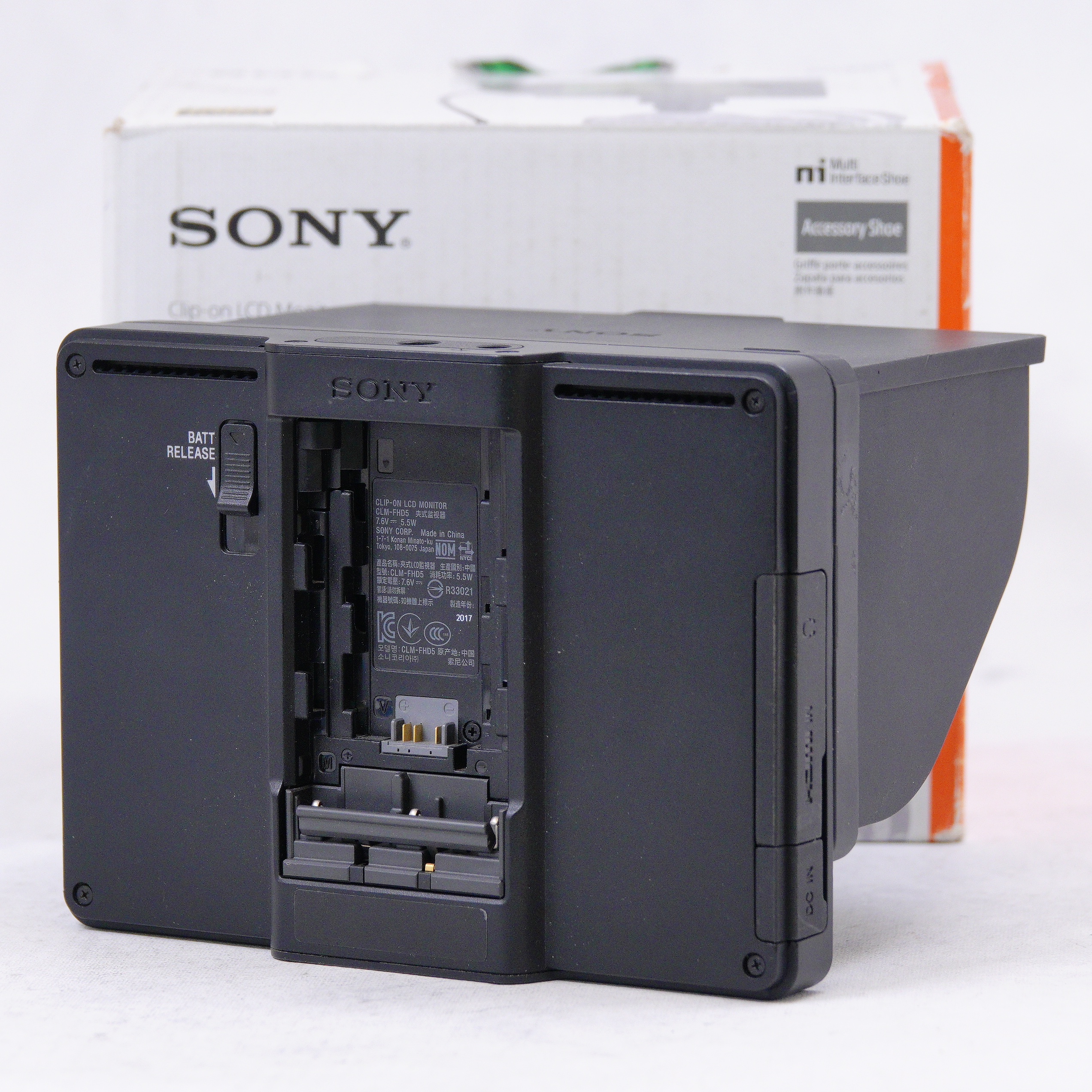 Sony Monitor CLM-FHD5 Clip-On 5" Full HD LCD - Usado