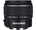 Yongnuo YN 42.5mm f/1.7 para Micro Cuatro Tercios