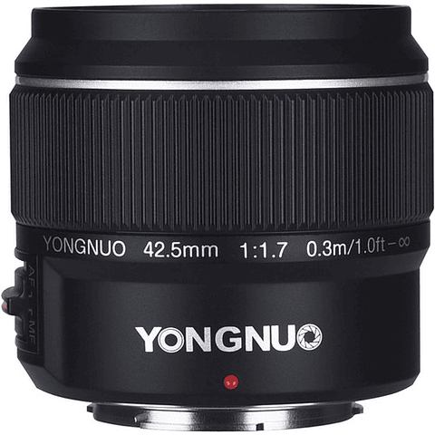 Yongnuo YN 42.5mm f/1.7 para Micro Cuatro Tercios