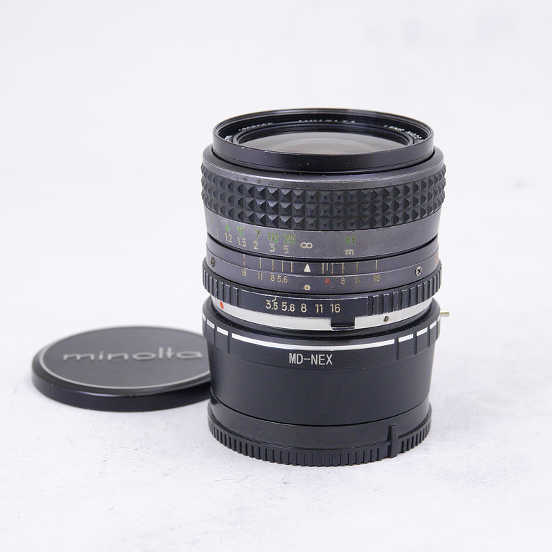 Minolta MC W.Rokkor-SG 28mm f3.5 con adaptador a Sony - Usado 4