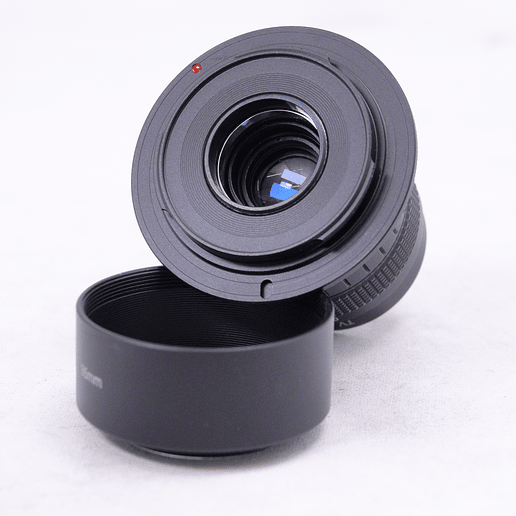 Lente Fujian 35mm f1.7 CCTV montura C con adaptador Sony E y M43 - Usado 3