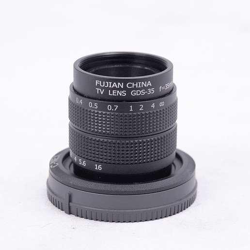 Fujian 50mm f1.4 CCTV montura C con adaptador Sony E y M43 - Usado 1