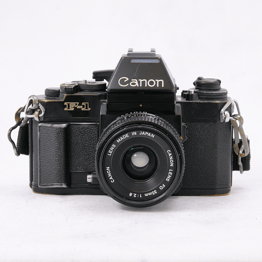 Canon F-1 con lente Canon FD 35mm f2.8 - Usado 1