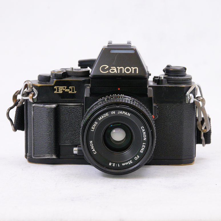 Canon F-1 con lente Canon FD 35mm f2.8 - Usado 1