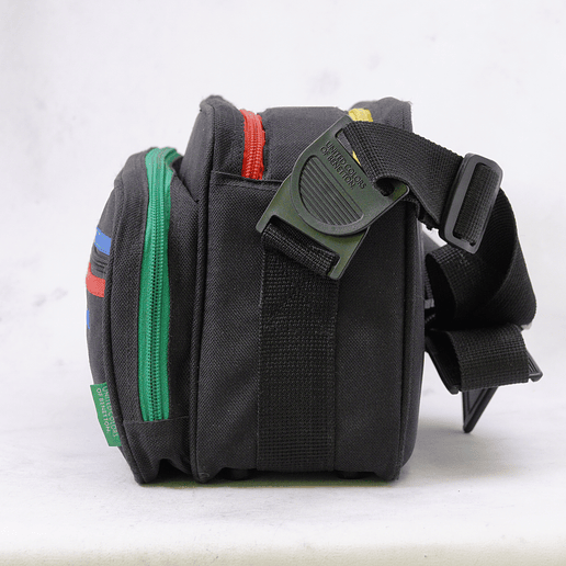 United Colors of Benetton bolso de viaje caso acolchado negro - Usado 6