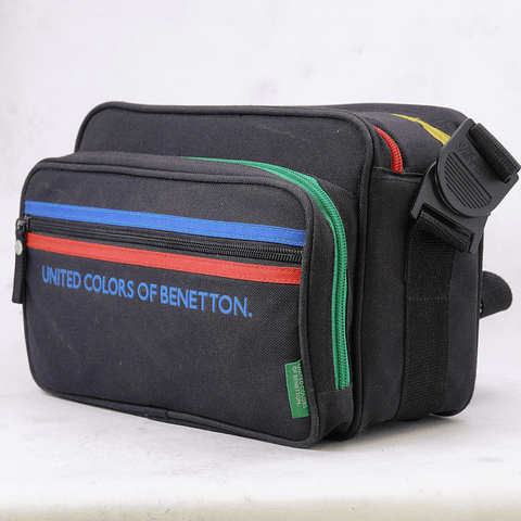 United Colors of Benetton bolso de viaje caso acolchado negr