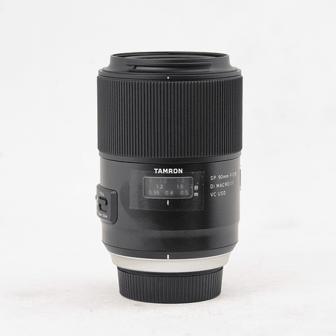 Tamron SP 90mm f/2.8 Di Macro 1:1 VC USD para Nikon F - Usado