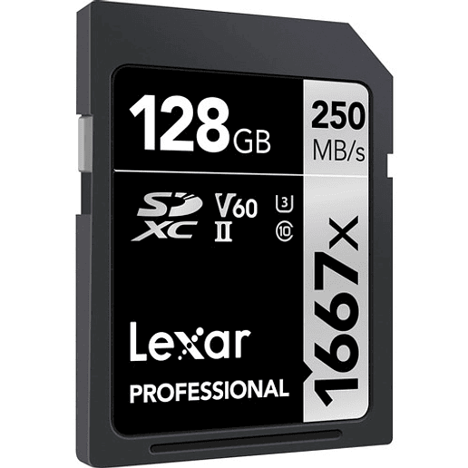 Memoria Lexar 128GB Professional 1667x UHS-II SDXC - Usado 1
