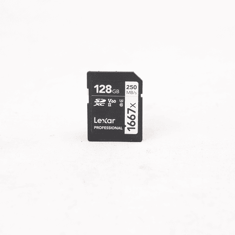 Memoria Lexar 128GB Professional 1667x UHS-II SDXC - Usado