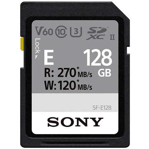 Sony 128GB SF-E Series UHS-II SDXC - Usado